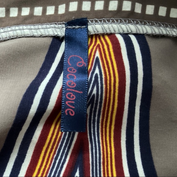 Mod Cloth Coco Love Geometrical Retro Printed Skirt - Picture 6 of 10